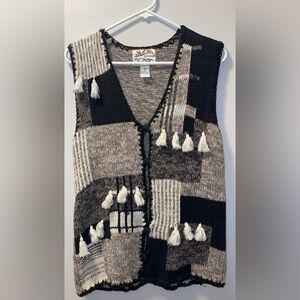Vintage Heirloom Collectibles Knitted Vest 1994